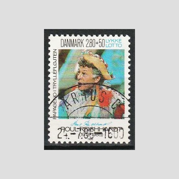FRIM�RKER DANMARK | 1986 - AFA 851 - Poul Richard - 2,80 Kr. + 50 �re flerfarvet - Pragt Stemplet 