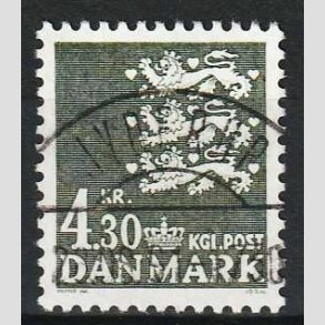 FRIM�RKER DANMARK | 1984 - AFA 793 - Rigsv�ben 4,30 Kr. sortgr�n - Lux Stemplet Jyderup