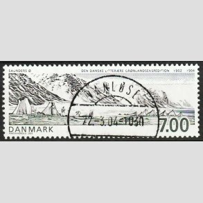 FRIM�RKER DANMARK | 2003 - AFA 1347 - Gr�nlandsekspedition - 7,00 Kr. - Lux Stemplet Vanl�se