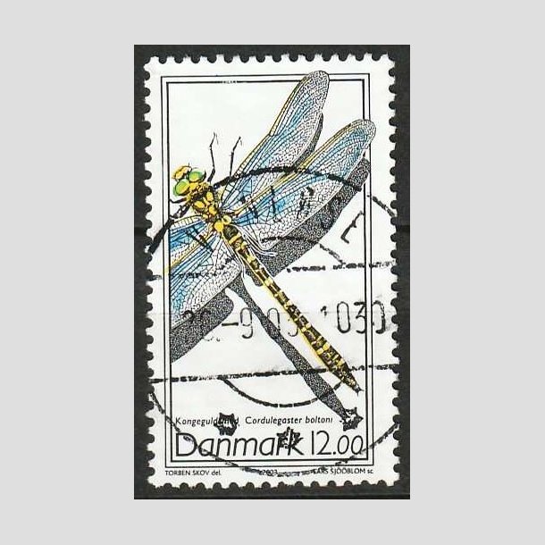 FRIM�RKER DANMARK | 2003 - AFA 1354 - Instekter. - 12,00 Kr. Kongeguldsmed - Lux Stemplet Vanl�se