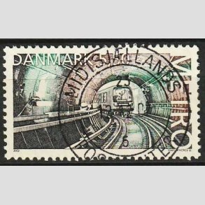 FRIM�RKER DANMARK | 2002 - AFA 1329 - K�benhavns Metro. - 5,50 Kr. flerfarvet - Pragt Stemplet