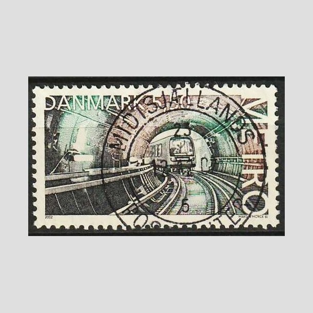 FRIM�RKER DANMARK | 2002 - AFA 1329 - K�benhavns Metro. - 5,50 Kr. flerfarvet - Pragt Stemplet
