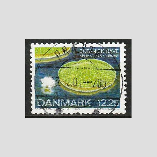 FRIM�RKER DANMARK | 2001 - AFA 1274 - Botanisk have. - 12,25 Kr. K�mpe�kande. - Lux Stemplet Pr�st�