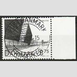 FRIM�RKER DANMARK | 1999 - AFA 1221 - Det Kongelige Bibliotek - 8,75 Kr. sort - Pragt Stemplet