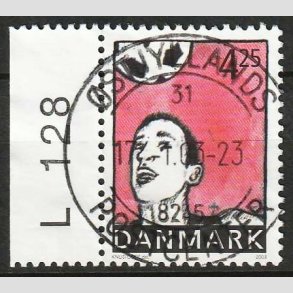 FRIM�RKER DANMARK | 2002 - AFA 1342 - Sport og ungdom - 4,25 Kr. Fodbold - Lux Stemplet (L128)