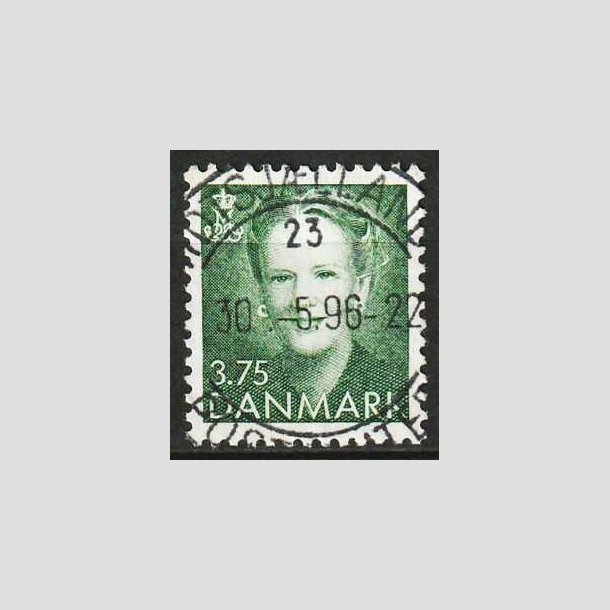 FRIM�RKER DANMARK | 1991 - AFA 0982 - Dronning Margrethe - 3,75 Kr. gr�n - Lux stemplet
