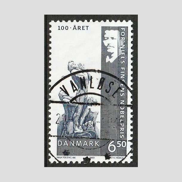 FRIM�RKER DANMARK | 2003 - AFA 1372 - Dansk Nobelpris 100 �r. - 6,50 Kr. - Pragt Stemplet 