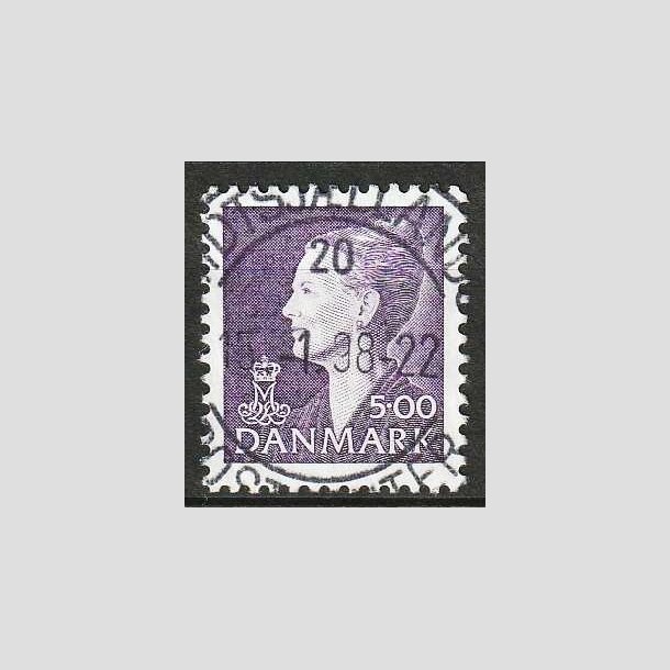 FRIM�RKER DANMARK | 1997 - AFA 1154 - Dronning Margrethe - 5,00 Kr. Violet - Lux Stemplet