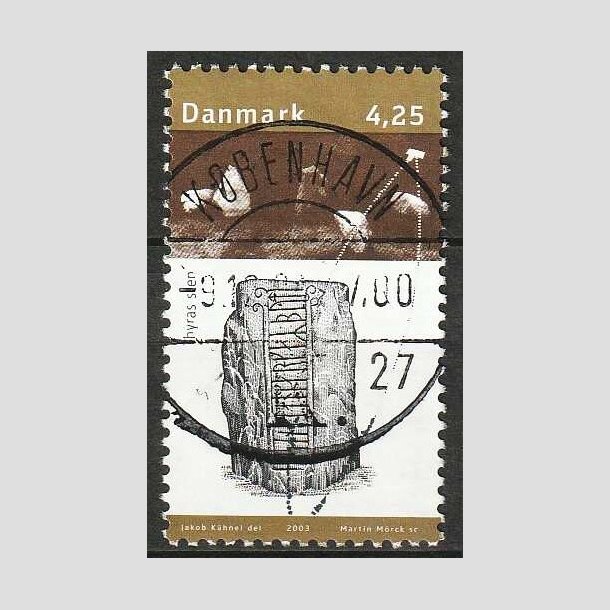 FRIM�RKER DANMARK | 2003 - AFA 1363 - Kongernes Jelling - 4,25 Kr. Thyras sten - Pragt Stemplet 