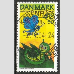 FRIM�RKER DANMARK | 2004 - AFA 1383 - B�rnehj�lpsdagen - 4,50 Kr. + 50 �re - Lux Stemplet