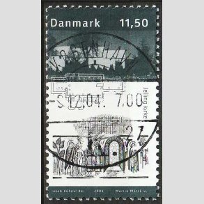 FRIM�RKER DANMARK | 2003 - AFA 1366 - Kongernes Jelling - 11,50 Kr. Jelling Kirke - Pragt Stemplet 