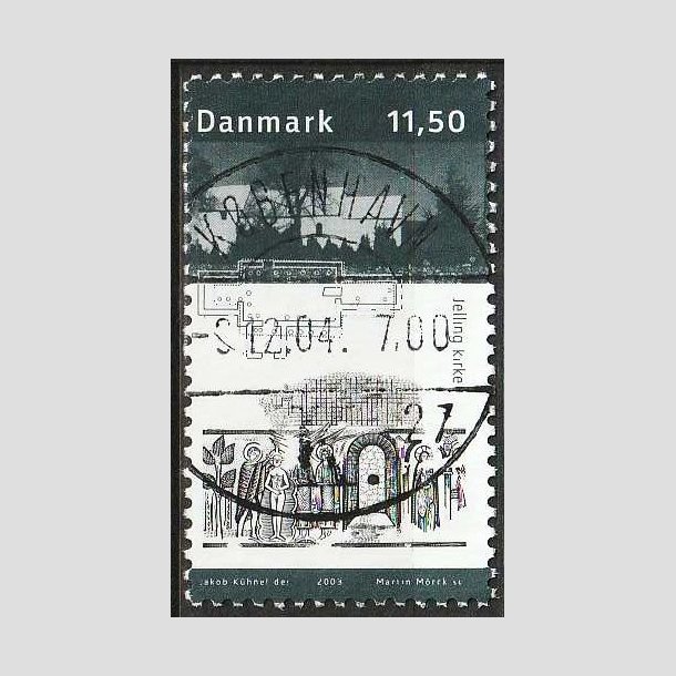 FRIM�RKER DANMARK | 2003 - AFA 1366 - Kongernes Jelling - 11,50 Kr. Jelling Kirke - Pragt Stemplet 
