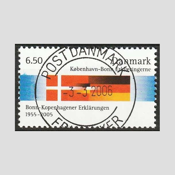 FRIM�RKER DANMARK | 2005 - AFA 1431 - K�benhavn-Bonn - 6,50 Kr. flerfarvet - Pragt Stemplet
