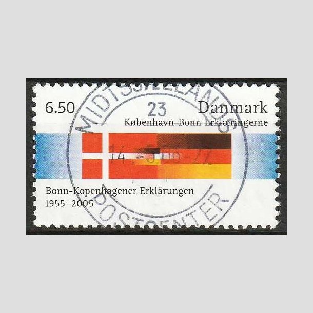 FRIM�RKER DANMARK | 2005 - AFA 1431 - K�benhavn-Bonn - 6,50 Kr. flerfarvet - Pragt Stemplet