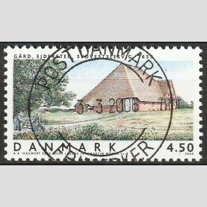 FRIM�RKER DANMARK | 2005 - AFA 1418 - Danske boliger - 4,50 Kr. Ejerder, G�rd - Pragt Stemplet