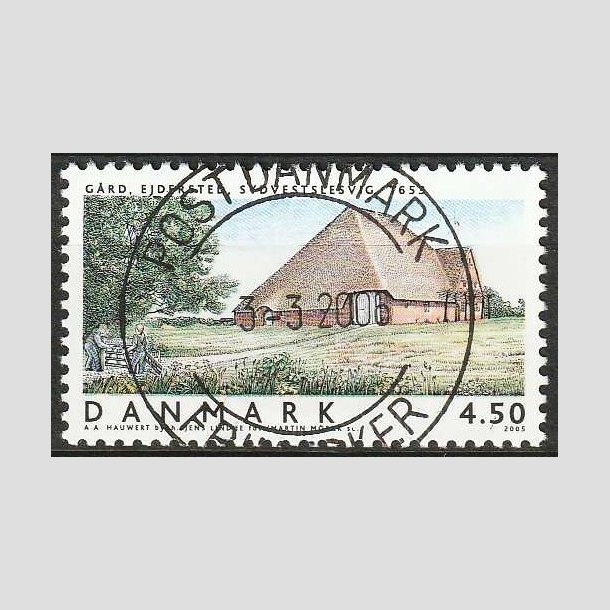 FRIM�RKER DANMARK | 2005 - AFA 1418 - Danske boliger - 4,50 Kr. Ejerder, G�rd - Pragt Stemplet