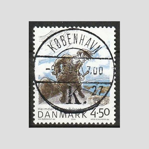 FRIM�RKER DANMARK | 2004 - AFA 1384 - Heimdal - 4,50 Kr. flerfarvet - Pragt Stemplet 