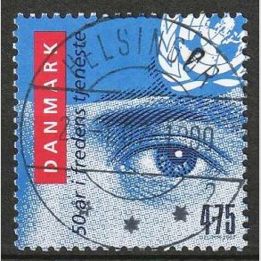 FRIM�RKER DANMARK | 2007 - AFA 1500 - Danske FN soldater i 50 �r. - 4,75 Kr. - Lux Stemplet Helsing�r