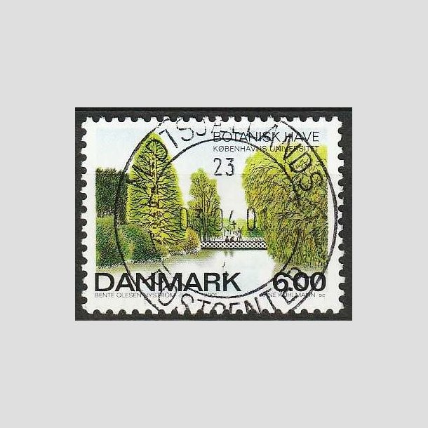 FRIM�RKER DANMARK | 2001 - AFA 1273 - Botanisk Have - 6,00 Kr. flerfarvet - Lux Stemplet 
