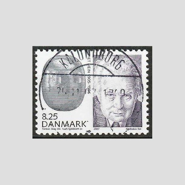 FRIM�RKER DANMARK | 2007 - AFA 1521 - Store danskere 2. - 8,25 Kr. Piet Hein - Lux Stemplet 