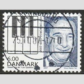 FRIM�RKER DANMARK | 2007 - AFA 1519 - Store danskere I - 6,00 Kr. flerfarvet - Lux Stemplet 