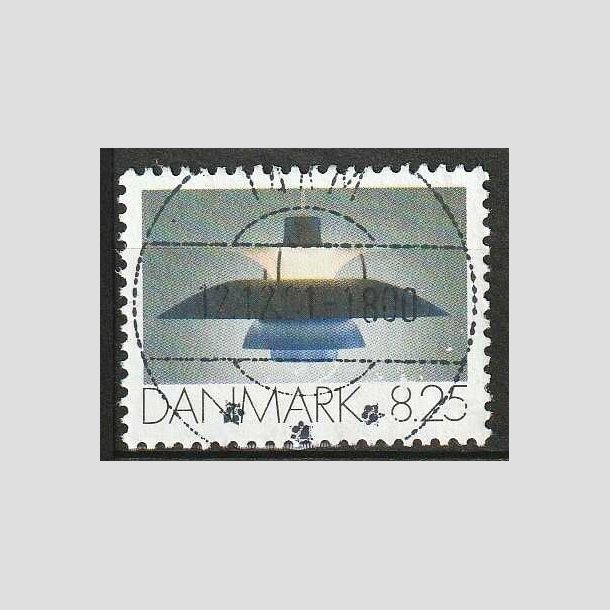 FRIM�RKER DANMARK | 1991 - AFA 0998 - Dansk Brugskunst - 8,25 Kr. flerfarvet - Lux Stemplet Tarm