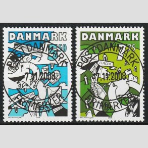 FRIM�RKER DANMARK | 2008 - AFA 1546+47 - Europam�rke - i s�t - Pragt Stemplet