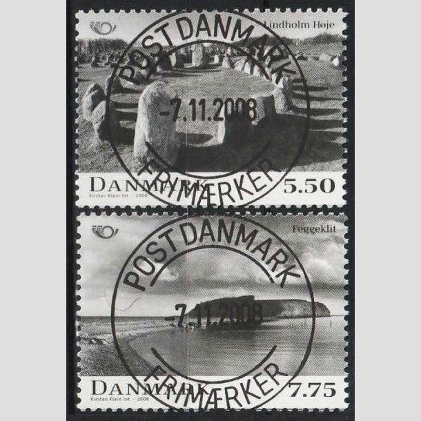 FRIM�RKER DANMARK | 2008 - AFA 1536+37 - Nordisk mytologi 3. - S�t - Lux Stemplet 