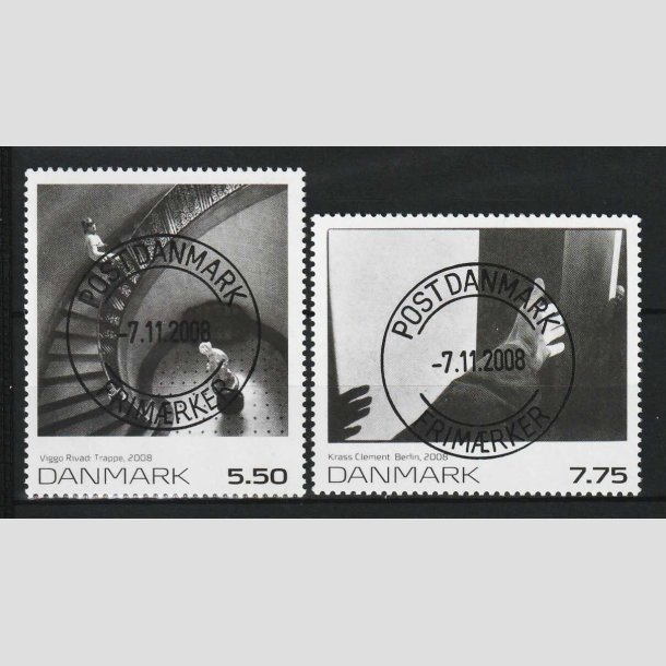 FRIM�RKER DANMARK | 2008 - AFA 1554+55 - Frim�rkekunst 11. - S�t - Pragt Stemplet 