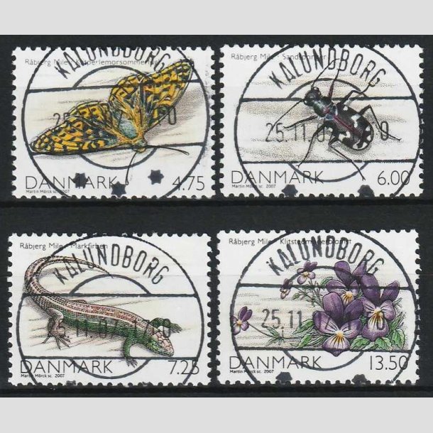 FRIM�RKER DANMARK | 2007 - AFA 1512-15 - Danmarks natur I - komplet s�t - Lux Stemplet