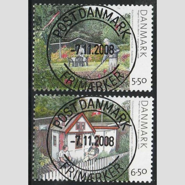 FRIM�RKER DANMARK | 2008 - AFA 1548+49 - Kolonihaver - S�t - Lux Stemplet 