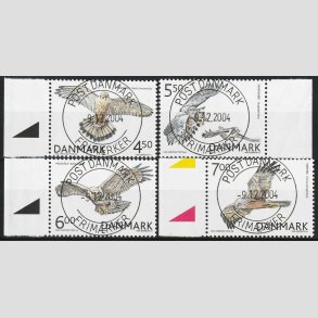 FRIM�RKER DANMARK | 2004 - AFA 1409-12 - Rovfugle i Danmark - Komplet s�t - Lux Stemplet