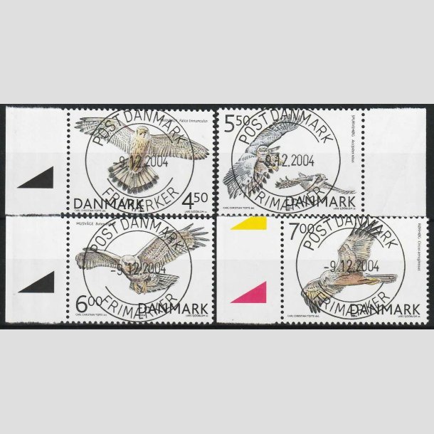 FRIM�RKER DANMARK | 2004 - AFA 1409-12 - Rovfugle i Danmark - Komplet s�t - Lux Stemplet