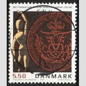 FRIM�RKER DANMARK | 2004 - AFA 1387 - Kunstakademiet 250 �r. - 5,50 Kr. - Pragt Stemplet 