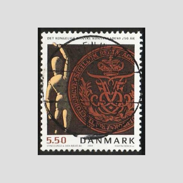 FRIM�RKER DANMARK | 2004 - AFA 1387 - Kunstakademiet 250 �r. - 5,50 Kr. - Pragt Stemplet 