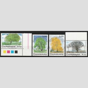 FRIM�RKER DANMARK | 1999 - AFA 1196-1199 - Danske l�vtr�er - komplet s�t - Pragt Stemplet