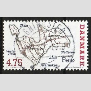 FRIM�RKER DANMARK | 1995 - AFA 1087 - Danske sm��er - 4,75 Kr. flerfarvet - Lux Stemplet 