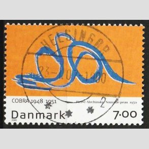 FRIM�RKER DANMARK | 2006 - AFA 1486 - Cobra-malere 9. - 7,00 Kr. Pierre Alechinsky - Lux Stemplet 