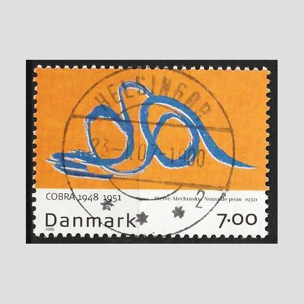 FRIM�RKER DANMARK | 2006 - AFA 1486 - Cobra-malere 9. - 7,00 Kr. Pierre Alechinsky - Lux Stemplet 