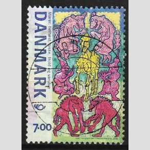 FRIM�RKER DANMARK | 2006 - AFA 1461 - Mystiske v�sener - 7,00 Kr. flerfarvet - Lux Stemplet Odder