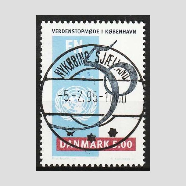 FRIM�RKER DANMARK | 1995 - AFA 1085 - FN 50 �r - 5,00 Kr. flerfarvet - Lux Stemplet 