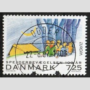 FRIM�RKER DANMARK | 2007 - AFA 1511 - Spejderbev�gelsen - 7,25 Kr. - Lux Stemplet Odder 