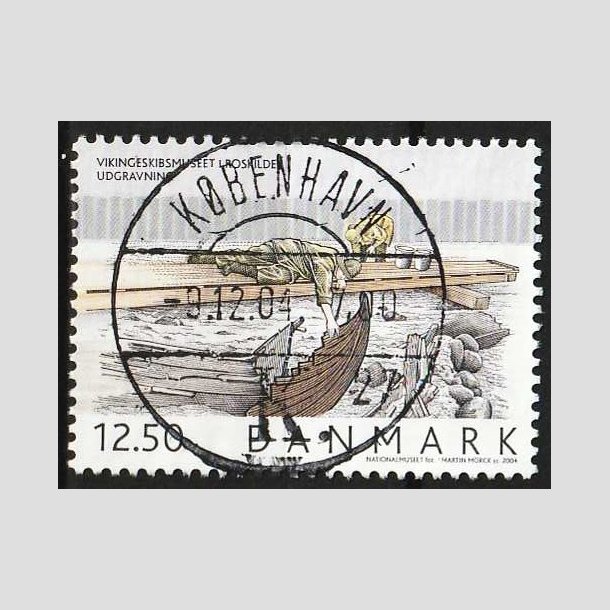 FRIM�RKER DANMARK | 2004 - AFA 1403 - Vikingeskibsmuseet - 12,50 Kr. Udgravning - Pragt Stemplet 