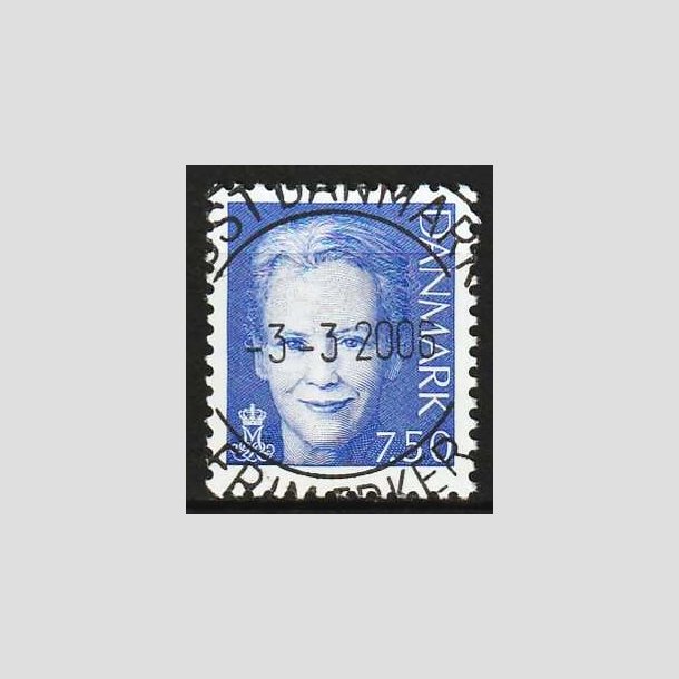 FRIM�RKER DANMARK | 2005 - AFA 1413 - Dronning Margrethe II - 7,50 bl� - Lux Stemplet 