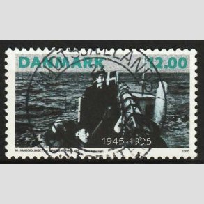 FRIM�RKER DANMARK | 1995 - AFA 1094 - 50 �ret for befrielsen - 12,00 Kr. flerfarvet - Pragt Stemplet