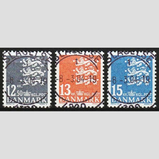 FRIM�RKER DANMARK | 2004 - AFA 1375-77 - Lille Rigsv�ben - i s�t - Lux Stemplet Slagelse