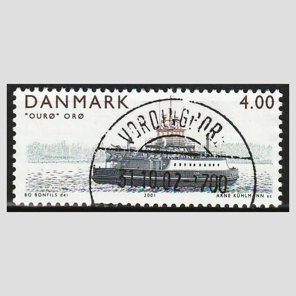 FRIM�RKER DANMARK | 2001 - AFA 1300 - �f�rger - 4,00 Kr. Our� - Lux Stemplet 