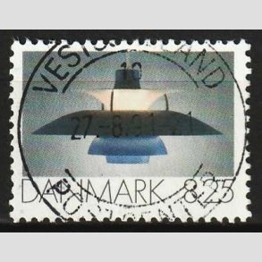 FRIM�RKER DANMARK | 1991 - AFA 0998 - Dansk Brugskunst - 8,25 Kr. flerfarvet - Pragt Stemplet