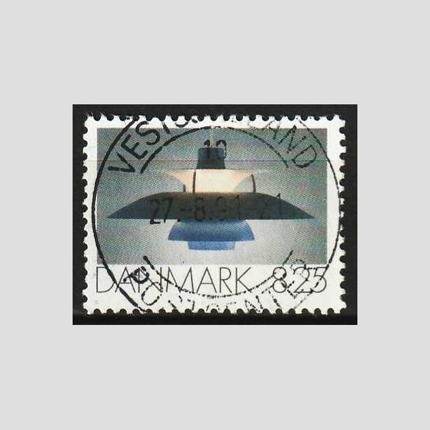 FRIM�RKER DANMARK | 1991 - AFA 0998 - Dansk Brugskunst - 8,25 Kr. flerfarvet - Pragt Stemplet