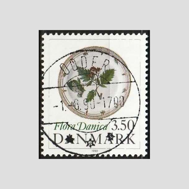 FRIM�RKER DANMARK | 1990 - AFA 969 - Flora Danica 200 �r - 3,50 Kr. flerfarvet - Pragt Stemplet 